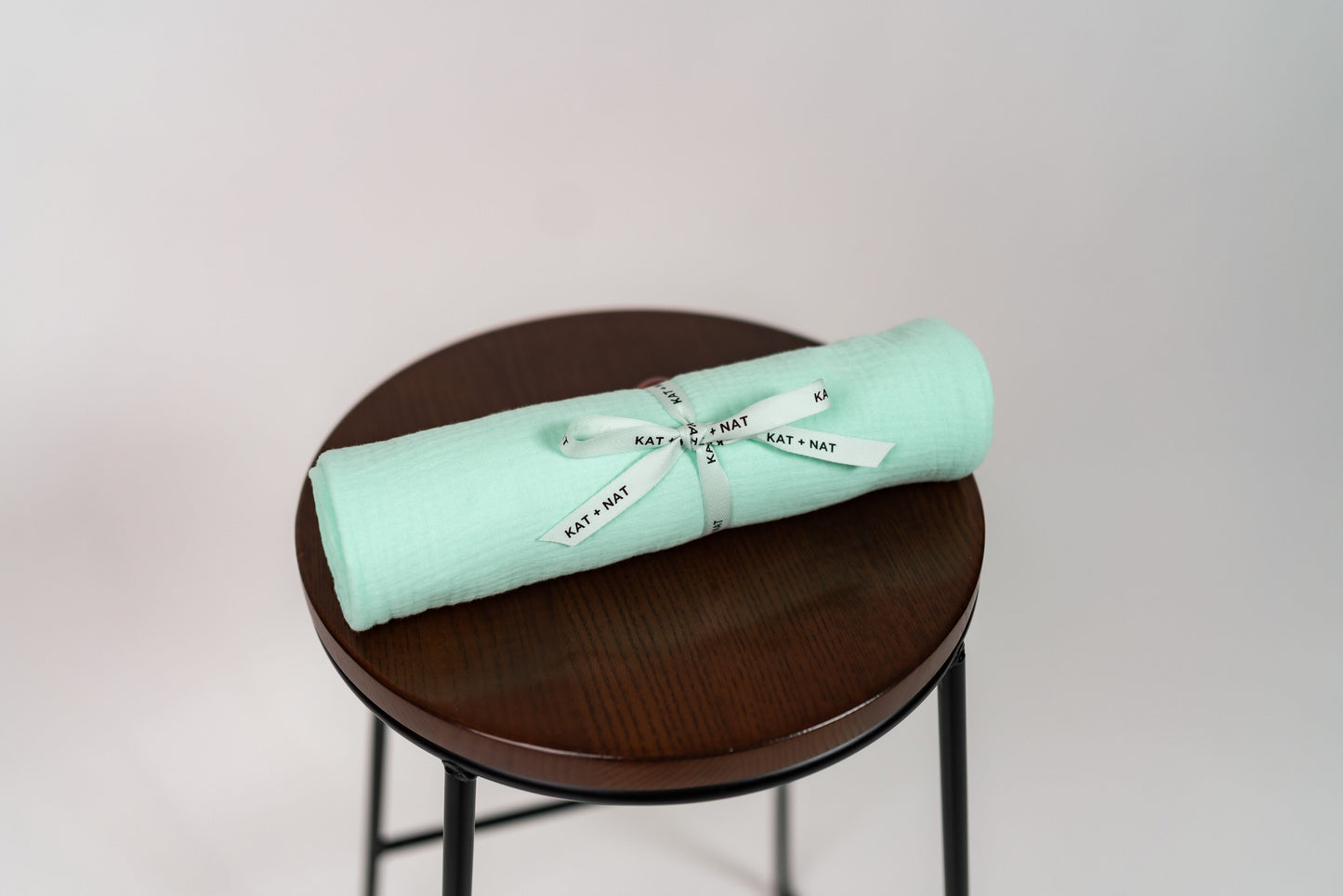 100% Organic Cotton Muslin Baby Blanket (Mint)